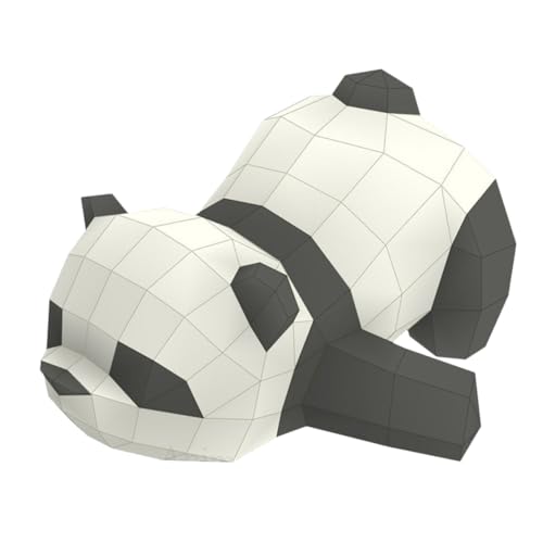 PHENOFICE 3d-papiermodell Panda-statuen Und Skulpturen Handgeformte Dekoration Bastelpapier Dekor Pandafigur Spielzeug Geometrische Papierdekorationen Tier-origami-papier 3d-tierpapier von PHENOFICE