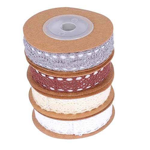 PHENOFICE 4 Rolle 2 Schleifenband Washi-Planer-Aufkleber Geschenkverpackungsspule Dekoratives Klebeband geschenkband seidenband selbstklebende Verpackungsbänder Verpackungsband für Party von PHENOFICE