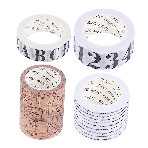 PHENOFICE 4 Rollen Washi-Tape Vintage-Sammelalbum Papierbänder Retro- Bastelband Scrapbook-Klebeband Abdeckband the washi tape geschenkverpackung Zeitschriftenbänder Notebook-Klebeband von PHENOFICE