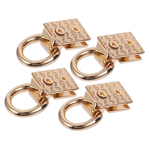 PHENOFICE 4 Stück Kettenschnalle Handtasche D Ring Gepäckzubehör Für Koffer Kettenriemen Taschenverkürzer Kofferschnalle Taschenverschluss Beutelschnallen Taschenschnalle Metall Golden von PHENOFICE