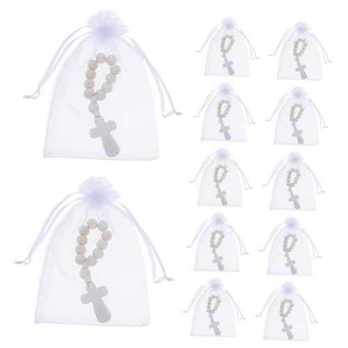 PHENOFICE 40 Sets Segensperlen Set Gebetsperlen Ornamente Dekorationen Jesus Schmuckset Rosenkranz Bulk Ornamente Taufe Taufe Ideen Religiöses Gebetsgeflecht von PHENOFICE