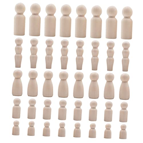 PHENOFICE 40Pcs Schneemann Holzperle Hängende String Graffiti Spielzeug Moderne Bauernhausdekor von PHENOFICE