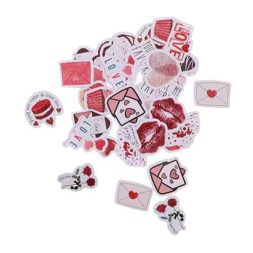 PHENOFICE 46 Stück Valentinstag Handbuch Dekoration Hochzeitsdeko Scrapbooking Sammelalbum Dekorationen Liebe Sammelalbum Valentinstag Requisiten Schrott Buchung Supples Kit von PHENOFICE