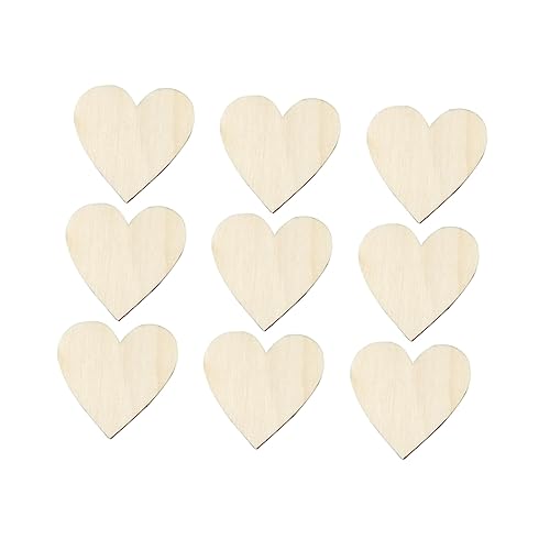 PHENOFICE 50 Stück Holzspan dekoration weihnachten weihnchtsdeko holzchips weihnacjtsdeko DIY-Kalender-Tag Konfetti auf dem Hochzeitstisch Holzhandwerk holzschmuck selber machen Bambus von PHENOFICE