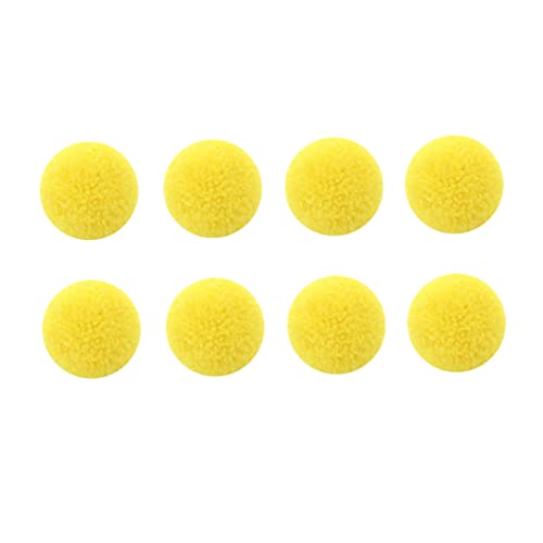 PHENOFICE 50 Stück Plüschball Selber Machen DIY Kugelanhänger Plüsch-Kugel-anhänger Manuelles DIY-Material Yellow von PHENOFICE