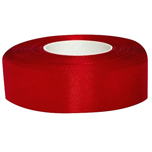 PHENOFICE 50M x 4cm Massives Dacronband Rot Hochwertiges Geschenkband Für Hochzeit Dekoration Basteln Und Schleifenbänder Ideal Für Kreative Geschenkverpackungen Und Feierlichkeiten von PHENOFICE