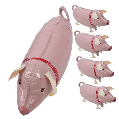 PHENOFICE 5St Ballon aufblasbares Spielzeug aufblasbar tierisches Spielzeug kinderspielzeug spielzeug für kinder aufblasbares Spiele für Geburtstagsfeiern Aluminiumfolie Rosa von PHENOFICE