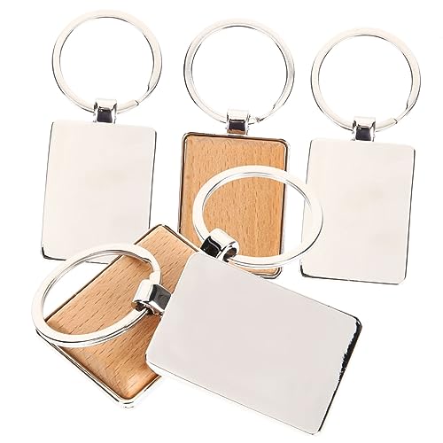 PHENOFICE 5St Schlüsselanhänger Rohlinge basteln Ringrohlinge leere Schlüssel car keychain car key chain geburtstagsmitgebsl geburtstagsgeschenk Metall von PHENOFICE