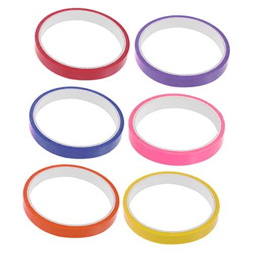 PHENOFICE 6 Rollen Klebriges Ballband Sensorisches Spielzeug Aus Klebebändern Spielzeug in Regenbogenfarben Lustiges Klebeband Farbiges Klebeband Klebebänder Spielzeug Kugelbänder Plastik von PHENOFICE