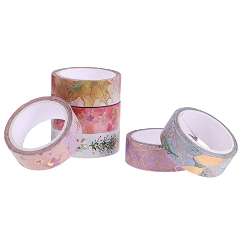 PHENOFICE 6 Rollen Washi-Tape-Aufkleber bastelmaterial für kinder bastelsets für kinder scrapbook Schreibwaren stift japanisches DIY Klebeband Abdeckband papierklebeband selber machen von PHENOFICE