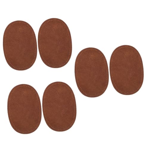 PHENOFICE 6 Stk aufgesetztes Ellbogentuch Ellbogen-Applikationen Patches nähen Craft-Patches Jackenflicken leinenbettwaesche uhrenkissen kleine Flecken Rucksack gestickte Aufnäher Pu Coffee von PHENOFICE