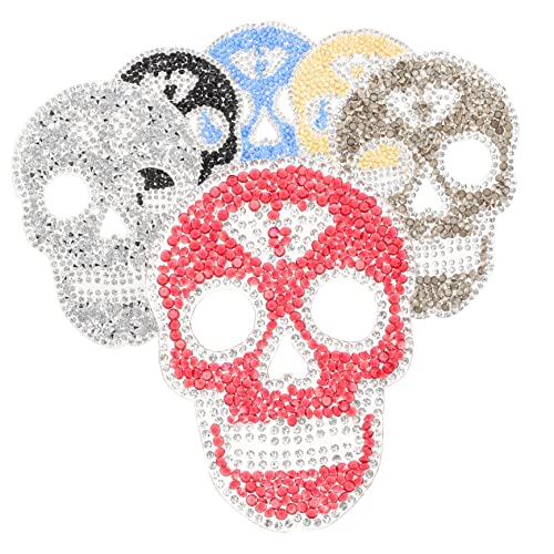 PHENOFICE 6St Personalisierter -Hot-Diamant-Aufkleber Gestickte Halloween-Patches -Stickabzeichen edelsteine schmucksteine stitsch dekorative Hutaufnäher gestickte Aufnäher von PHENOFICE