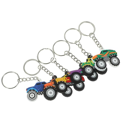 PHENOFICE 6St schlüsselanhänger kinder genschenkideen schlüsselanhänger set schlüsselring buggy LKW Monstertruck-Partygeschenke Schlüsselanhänger für Männer Schlüsselanhänger Männer PVC von PHENOFICE