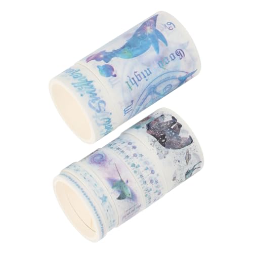 PHENOFICE 7 Rollen Washi-tape Washi Tape Zum Thema Reisen Tagebuchband Schulklebeband Bastelbedarf Kawaii Washi-klebeband Buchstabendekor Vintage Scrapbooking-aufkleber Japanisches Papier von PHENOFICE