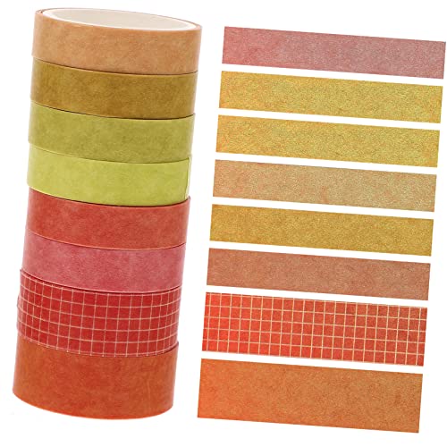 PHENOFICE 8 Rollen Einfarbiges Washi Klebeband Violette Klebepapier Klebebänder Washi Tape Journaling Bänder Für Scrapbooking Sammelalbum DIY Scrapbooking Klebeband Gelbes von PHENOFICE