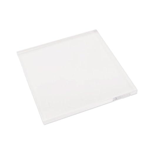 PHENOFICE Acryl Stempelblock 15x15cm Quadratische Gummi Stempelwerkzeuge Transparentes Pad Für Scrapbooking Einfache Handhabung Bastelarbeiten von PHENOFICE