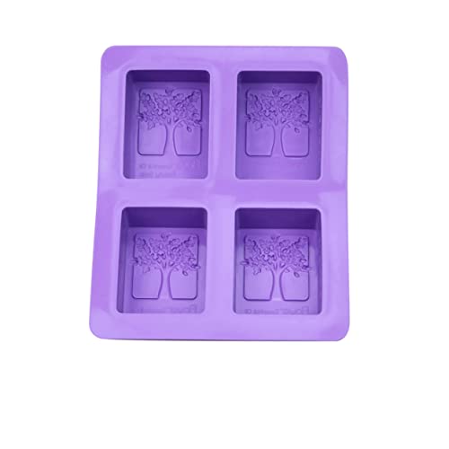 PHENOFICE Backform Kuchenformen zum Backen runde Kuchenform Mousse-Ringe schokoladenformen silikonform silikonmuffinformen cupcake form Cupcake-Form Keksform Seifenform Backwerkzeug Violett von PHENOFICE