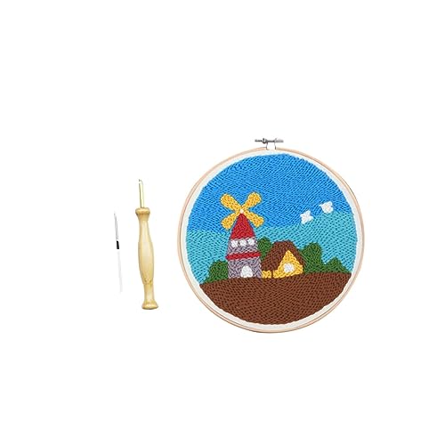 PHENOFICE Bastelwerkzeug für Kinder basteln für kinder bastelmaterial für kinder embroidery kit kinder bastelset Stickerei-Kits gewebter Teppich Stickformfaden Stanzstickset für Anfänger von PHENOFICE