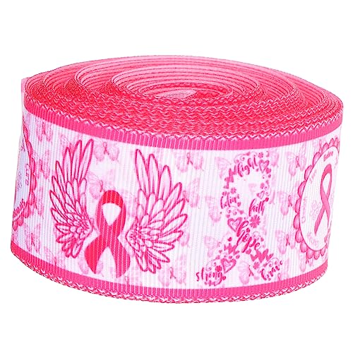 PHENOFICE DIY-Band für die Haardekoration seidenband ribbon decoration Outdoor-Dekoration rosa schleife Brustbewusstsein Kopfschmuck rosa Dekor Bänder basteln weibliches Accessoire Polyester von PHENOFICE