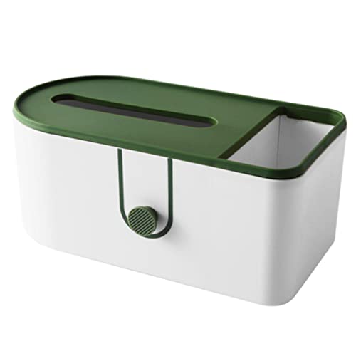 PHENOFICE Kasten Pappschachtel Serviettenspender für Zuhause Serviettenspender quadratisch Taschentuchspender Tischspender Storage Boxes aufbwahrungs-Box Tissue-Boxen Gehäuse abwischen Green von PHENOFICE