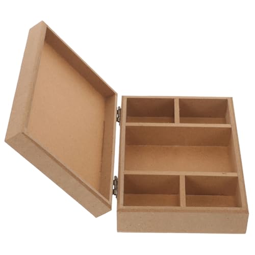 PHENOFICE Kasten aus Holz Karton Karte Aufbewahrungsschubladen Taschentuchhalter Versand Storage Boxes aufbwahrungs-Box Bastelkisten aus Holz Holzkisten mit Deckel hölzern von PHENOFICE