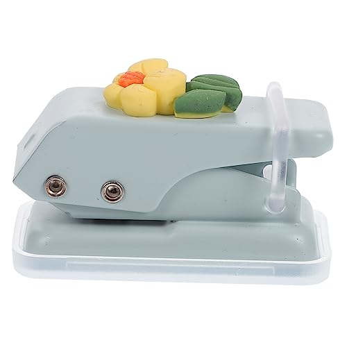 PHENOFICE Mini-Locher hole punch Einlocher punch set handwerkliche Schläge Kreislocher Kreisschläge Tragbarer Locher Ein Locher Lochbrecher für Büropapier Locher fürs Büro Metall Sky-blue von PHENOFICE