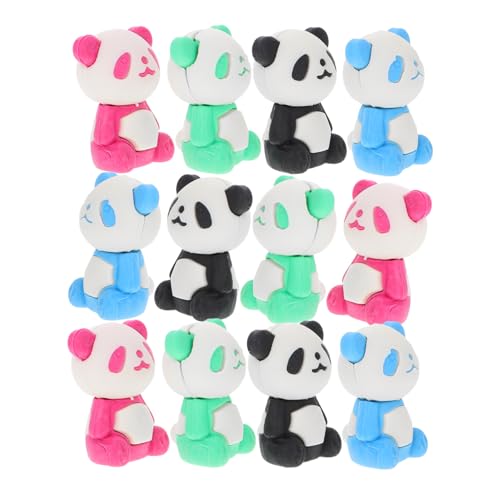 PHENOFICE 16 Stücke Radiergummi Cartoon Panda Dekorative Radiergummis Malerei Schulbedarf Spaß S Radiergummis Zufällige Farbe von PHENOFICE