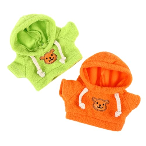 PHENOFICE Puppen Kleider 2st Bärenpuppenkleidung Stofftier-Kapuzenpullover Puppenspielzeug Kuscheltier Kleidung Teddybärkleidung Spielzeug Puppenkostüm Zur Dekoration Puppenkleidungsersatz von PHENOFICE