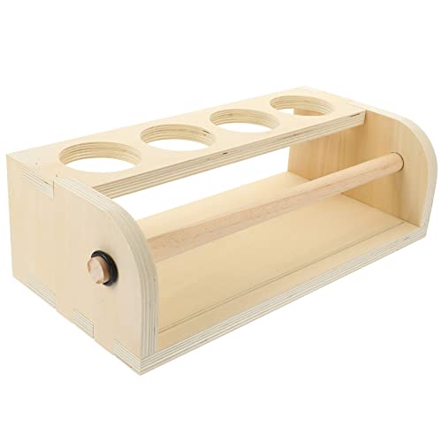 PHENOFICE Rollen Kunst Staffelei Malpapier Für Kinder Aufbewahrung Für Kinder Malstaffelei Desktop-aufbewahrungshalter Desktop-organizer-regal Metzger Papierspender Holz Hölzern Tisch von PHENOFICE