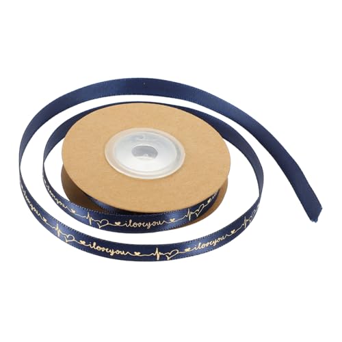 PHENOFICE Schleife dekorative Bänder Liebesbänder zum Basteln Girlandendekor Band für Blumenstrauß Geschenkband seidenband ribbon dekoratives Band Geschenkverpackungsbänder Polyester Navy von PHENOFICE