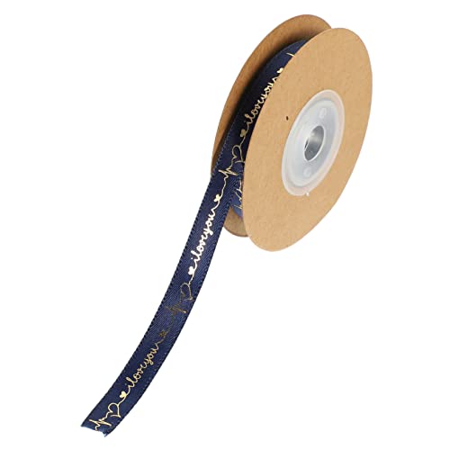 PHENOFICE Schleife seidenband ribbon geschenkeband geschenkband eheringe dekorativ Verpackungsband Geschenkdekoration Sitz trimmen DIY-Bänder Geschenkzubehör Band für DIY Polyester Navy von PHENOFICE