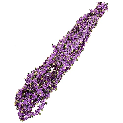 PHENOFICE Wasserlösliche Spitze Diy Bastelband Trimmen Für Handwerk Machen Gelbes Blumenspitzenband Dekorativer Spitzenbesatz Spitzenbänder Nähen Kleiderblumenband Handdekor Violet Polyester von PHENOFICE