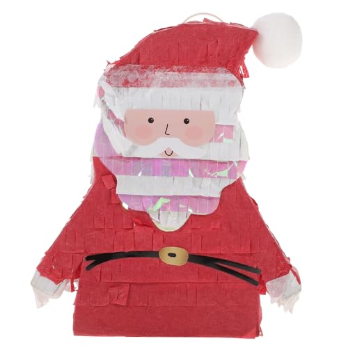 PHENOFICE Weihnachtspinata Lichterketten für Kinder Weihnachtspinha Kugeln Baum Girlande weihnachtsspielzeug kinder weihnachts party lustiges Piñata-Spielzeug Weihnachts-Piñata Papier rot von PHENOFICE