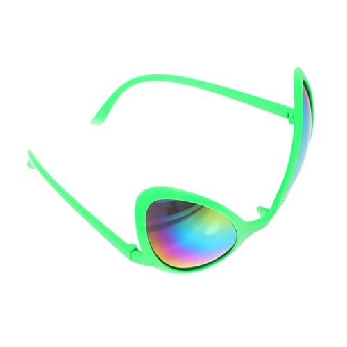 PHENOFICE außerirdische Brille Halloween-Partygeschenk 90er Sonnenbrille Lustige Alien-Brille Grüne Neonbrille Alien-Brille für Erwachsene Außerirdische Cosplay-Sonnenbrille pp Green von PHENOFICE