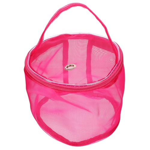 PHENOFICE gehäkelte Aufbewahrungstasche Häkelring Wollhalter beim Häkeln Häkelnadeln nylontasche organizer handtasche Aufbewahrung von Garnknäuel Eimer zur Aufbewahrung von Wollgarn Rosy von PHENOFICE