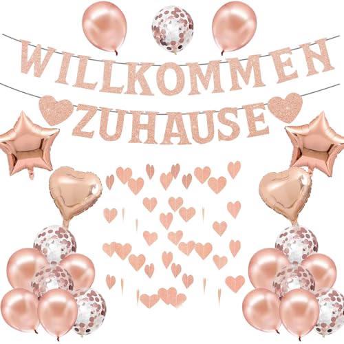 Willkommen Zurück Deko, Willkommen Zuhause Baby Welcome Home Baby Girl für Einweihungsparty Zuhause Geburt Fest Dekorations von PHISGNIO