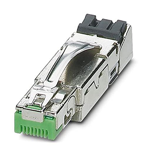 PHOENIX CONTACT CUC-IND-C1ZNI-S/R4QV6:30 RJ45 Steckverbinder, IP20 Schutzart, 6 Polzahl, 100 MBit/s, Zink-Druckguss, 24-26 AWG Anschlussquerschnitt, 360° Schirmung, 15.990g, 30 Stück von PHOENIX CONTACT