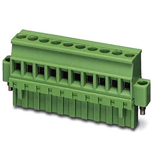 PHOENIX CONTACT MVSTBR 2.520-STF-5.08 printed circuit board connector, 2.5mm² nominal cross section, 20 connections, MVSTBR 2.5..-STF article family, 5.08mm pitch, green, 50 pieces von PHOENIX CONTACT