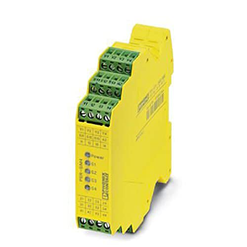 PHOENIX CONTACT PSR-SPP-24DC/SIM4 Schnittstellenmodul für Den Anschluss Mehrerer Sicherheitssensoren, Steckbare Push-in-Klemme von PHOENIX CONTACT