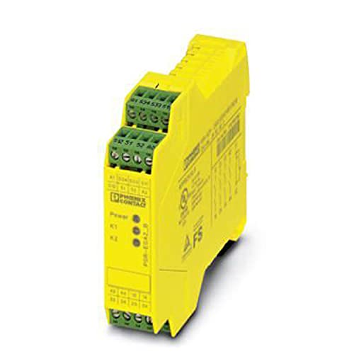 PHOENIX CONTACT PSR-SPP-24UC/ESA2/4X1/1X2/B Sicherheitsrelais für Not-Halt und Schutztür, Einkanaliger Betrieb, 4 Freigabestrompfade, 24 V AC/DC, Steckbare Push-in-Klemme, 22.5mm Länge, 112mm Breite von PHOENIX CONTACT