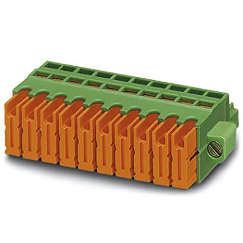 PHOENIX CONTACT QC 0.53-STF-3.81 PCB connector, 0.5 mm² nominal cross-section, 3 connections, QC 0.5..-STF range, 3.81 mm pitch, green, 50 pieces von PHOENIX CONTACT