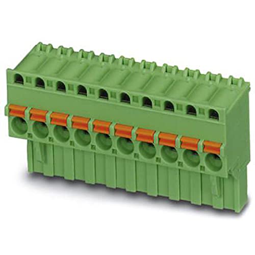 PHOENIX CONTACT QC 17-STF-5.08 PCB connector, 1 mm² nominal cross-section, 7 connections, QC 1..-STF range, 5.08 mm pitch, green, 50 pieces von PHOENIX CONTACT