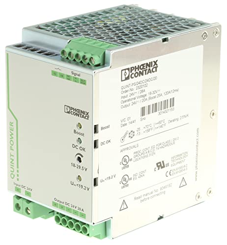 Phoenix Contact QUINT-PS/24DC/24DC/20 DC/DC-Wandler 480W 24 V dc IN, 24V dc OUT / 20A isoliert von PHOENIX CONTACT