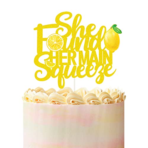 She Found Her Main Squeeze Cake Topper, Lemon Citrus Thema Bridal Shower Bride to be Hochzeit Verlobung Party Dekoration Supplies. von PHOHUI HAVE A NICE TIME