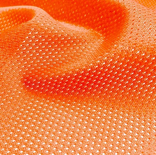 Pico Textiles Orange Polyester Micro Mesh Jersey Stoff - Verkauft von The Yard & Bolt - Multi Collection - Style# 45811 - $$ Mehr kaufen - Sparen Sie mehr $$ von PICO TEXTILES