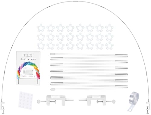 PILIN Ballonbogen, Dekorativer Ballonbogen, Tisch-Ballonbogen, Faltbarer Tisch-Ballonhalter, Einfach Zu Montieren, Geeignet für Geburtstage, Hochzeiten und Partys von PILIN