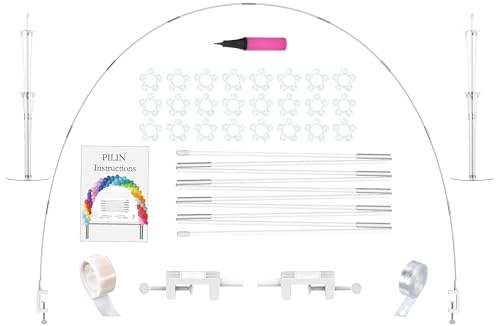 PILIN Tabelle Ballonbogen Kit, Ballonbogen mit frei gestaltbarer Größe, Kann mit Weihnachtsdekorationen, Partyzubehör verwendet werden von PILIN