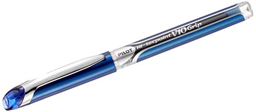 PILOT 298103 Tintenroller Hi-Tecpoint "V10" Grip blau von PILOT