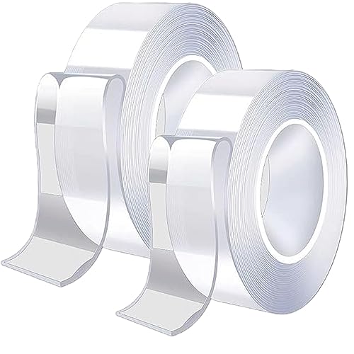 Doppelseitiges Klebeband Extra Stark, 6m Klebeband Doppelseitig Nano Tape Doppelseitiges Klebeband Ablösbar Doppelklebeband Doppelseitiges Klebeband transparent für Küche, Zuhause, Outdoor von PINNKL