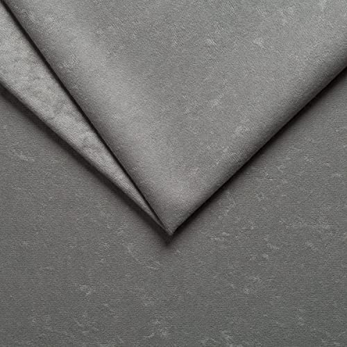 PINaPIN Mikrofaser Polyesterstoff 100% Polyester Stoffe meterware zum nähen Betten, Dekorationen, Haustierbetten und, Autoteppiche, Kissenbezüge, Möbelbezüge, Möbelpolsterei 100x150 cm (Grau) von PINaPIN